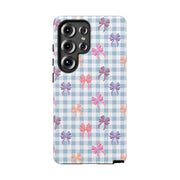 Cute Bow Pattern Tough Samsung Galaxy Phone Case - Stylish Protective Cover for Everyday Use