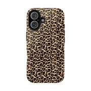Leopard Print Tough Phone Case - Stylish & Durable Protection for Your Device