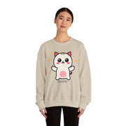 Cute Cat Graphic Unisex Crewneck Sweatshirt - DEVOTREE