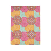 Vibrant Mandala Soft Polyester Blanket - Cozy Decorative Throw for Home