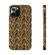 Wild Tiger Print Tough Phone Case - Stylish and Durable