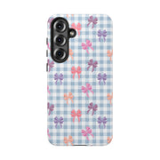 Cute Bow Pattern Tough Samsung Galaxy Phone Case - Stylish Protective Cover for Everyday Use