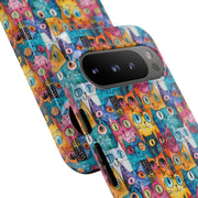 Colorful Cat Google Pixel Phone Case - Tough Cases for Pet Lovers