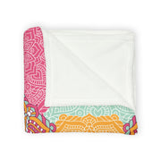 Vibrant Mandala Soft Polyester Blanket - Cozy Decorative Throw for Home