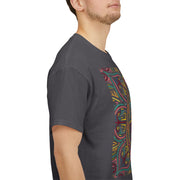 Trippy Nature Unisex Heavy Cotton Tee - Colorful Psychedelic Design