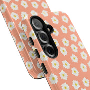 Daisy Pattern Tough Samsung Galaxy Phone Case - Floral Design for Stylish Protection