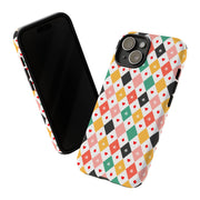 Colorful Playing Card Pattern Tough Case for iPhone