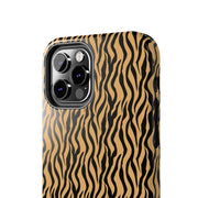 Wild Tiger Print Tough Phone Case - Stylish and Durable