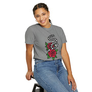 Devotree Snake & Roses Unisex Garment-Dyed T-Shirt