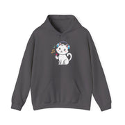 Cute Cat Music Lover Hoodie - Unisex Heavy Blend™ Sweatshirt
