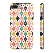 Colorful Playing Card Pattern Tough Case for iPhone