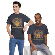 Bohemian Graphic Unisex Heavy Cotton Tee – Vintage Beetle Design