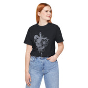 Botanical Snake Unisex Tee - Trendy Graphic T-Shirt for Nature Lovers