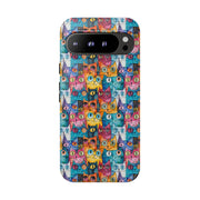 Colorful Cat Google Pixel Phone Case - Tough Cases for Pet Lovers