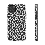 Stylish Cow Print Tough Phone Case - Durable Protection for Animal Lovers