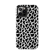 Stylish Cow Print Tough Phone Case - Durable Protection for Animal Lovers