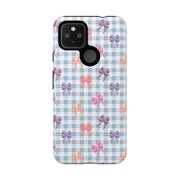 Bow-Patterned Google Pixel Phone Case - Stylish Protection for Your Device