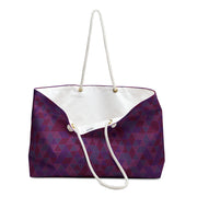 Geo-Pattern Weekend Travel Bag - Stylish Tote for Getaways