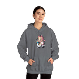 Candy-Themed Unisex Heavy Blend Hoodie - Perfect for Gamers and Anime Lovers