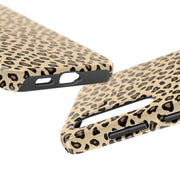 Leopard Print Tough Phone Case - Stylish Protection for Your Device