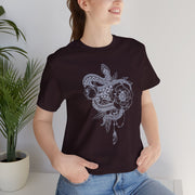 Botanical Snake Unisex Tee - Trendy Graphic T-Shirt for Nature Lovers
