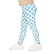Blue Floral Kids Leggings - Comfortable & Stylish for Playtime