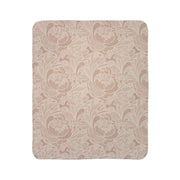 Cozy Floral Fleece Sherpa Blanket for Comfort and Style