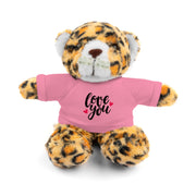 Cute Stuffed Animal with 'Love You' Tee - Perfect Gift for Kids and Beloved Ones