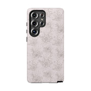 Floral Tough Samsung Galaxy Phone Case - Durable Design for Nature Lovers