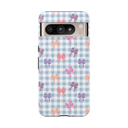 Bow-Patterned Google Pixel Phone Case - Stylish Protection for Your Device