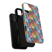 Playful Cat iPhone Case - Tough & Colorful Design