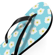 Floral Blue Flip Flops - Summer Chic Sandals for Beach and Casual Wear