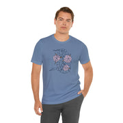 Floral Snake Unisex Jersey Tee - Vibrant Graphic T-Shirt