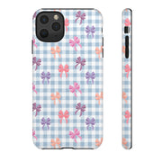 Cute Bow Pattern iPhone Case - Tough Cases for Girls & Women