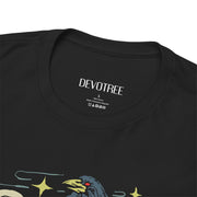 Gothic Raven and Skull Unisex Heavy Cotton Tee