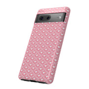 Pink Heart Pattern Tough Google Pixel Phone Case - Cute and Durable Protection