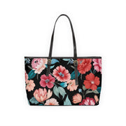 Floral PU Leather Shoulder Bag - Stylish and Functional Tote for Everyday Use