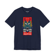 Merge Graphic Unisex Jersey Tee - Edgy Skull Design