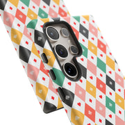 Colorful Hearts Samsung Galaxy Phone Case - Stylish Tough Cases for Everyday Protection