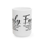 Family Definition Ceramic Mug - Gift for Loved Ones