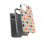 Colorful Playing Card Pattern Tough Case for iPhone