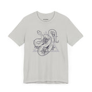 Unisex Jersey Short Sleeve Tee - Mystic Snake and Rose Design