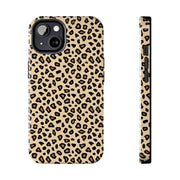 Leopard Print Tough Phone Case - Stylish Protection for Your Device