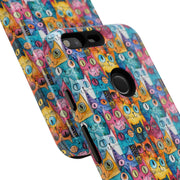 Colorful Cat Google Pixel Phone Case - Tough Cases for Pet Lovers
