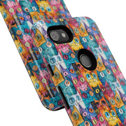 Colorful Cat Google Pixel Phone Case - Tough Cases for Pet Lovers