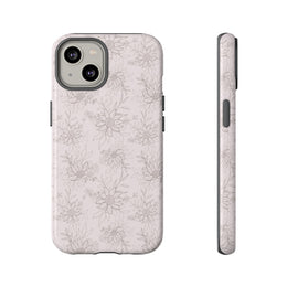 Floral Tough iPhone Case - Durable Protection with Elegant Design