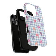 Cute Bow Pattern iPhone Case - Tough Cases for Girls & Women