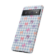 Bow-Patterned Google Pixel Phone Case - Stylish Protection for Your Device