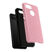 Pink Heart Pattern Tough Google Pixel Phone Case - Cute and Durable Protection