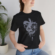 Botanical Snake Unisex Tee - Trendy Graphic T-Shirt for Nature Lovers